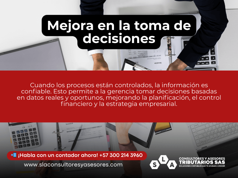 Mejora en la toma de decisiones Control de los Procesos en Bogotá