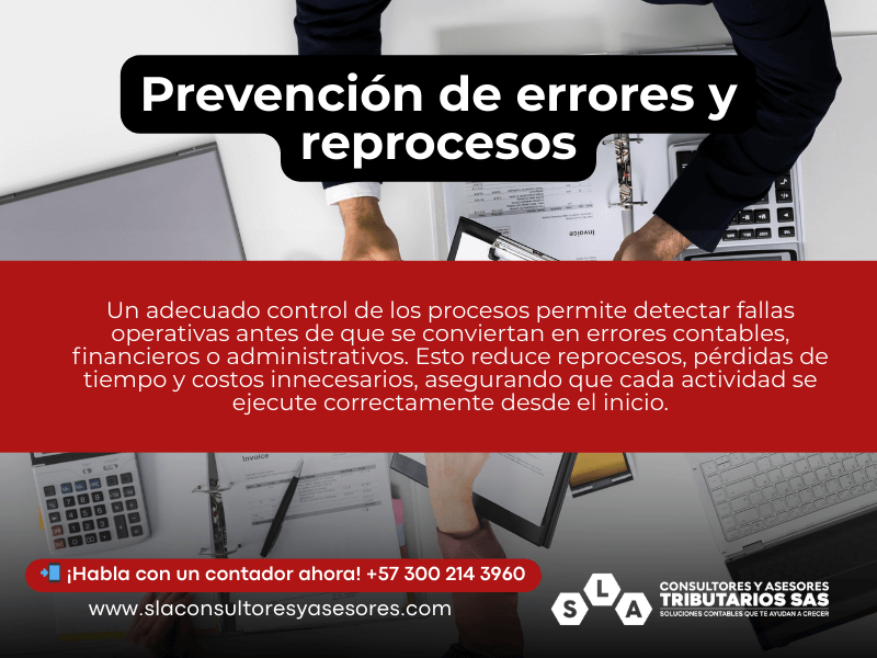 Prevención de errores y reprocesos - Control de los Procesos en Bogotá