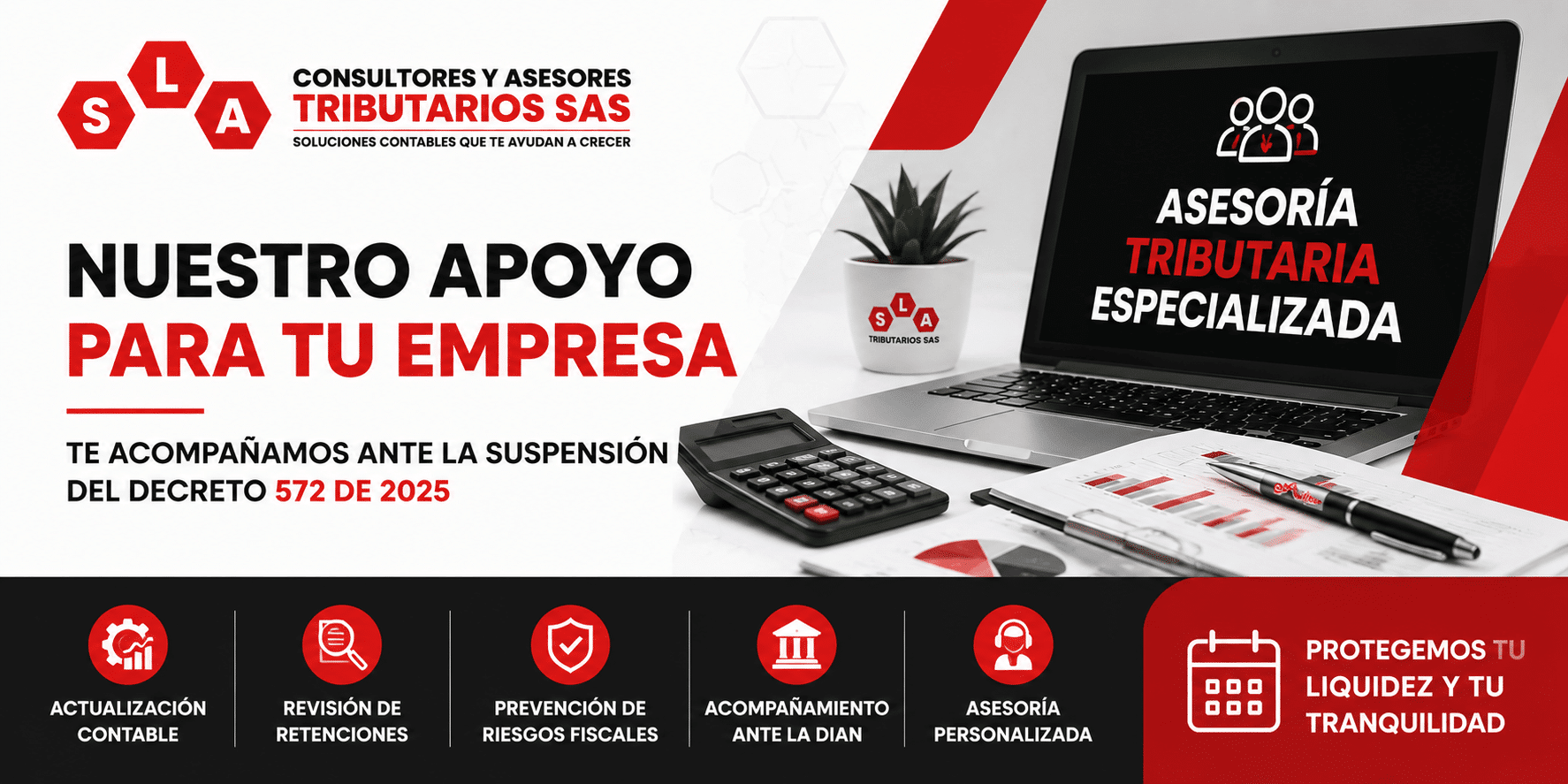 Suspensión del Decreto 572 de 2025 y asesoría tributaria