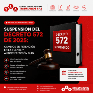 Suspensión del Decreto 572 de 2025 en Colombia